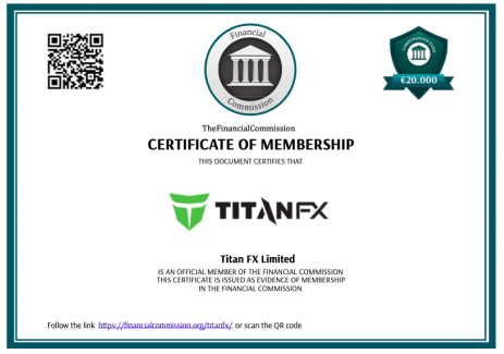 TitanFX・The Financial Commission加盟証明